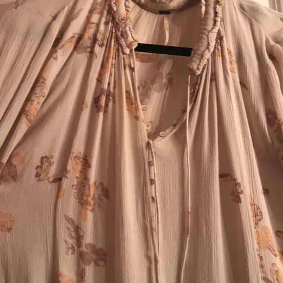 Free people clover field dress xs 0 2 tunic top shirt ruffle - Picture 4 of 4